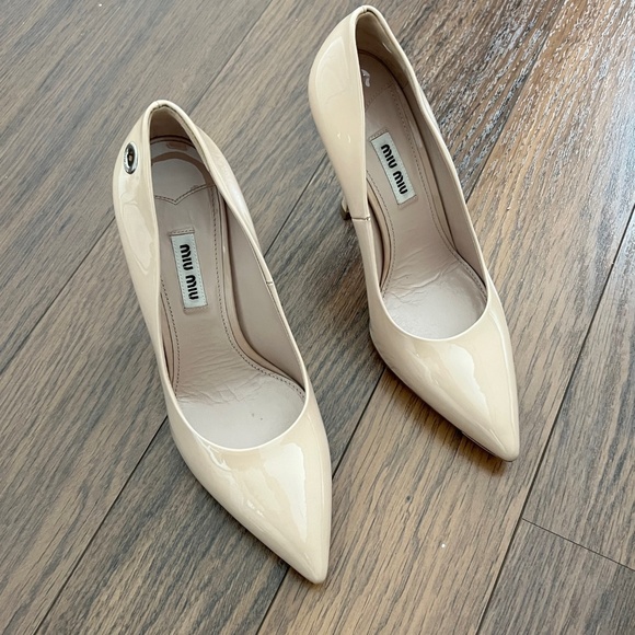 Miu Miu Calzature Donna Patent Pumps with ankle wrap ribbons Size 36 - Picture 5 of 10